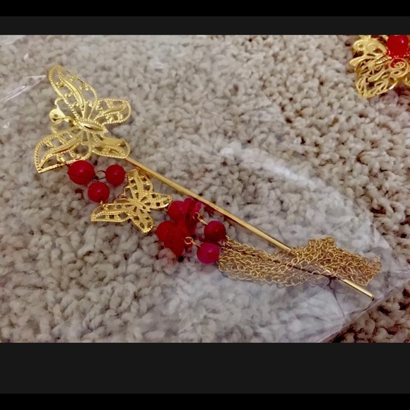 Chinese wedding accessories: hair/earrings BRAND NEW